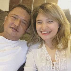 Marshanda Berlebaran Bareng Ayah dan Mantan Suami