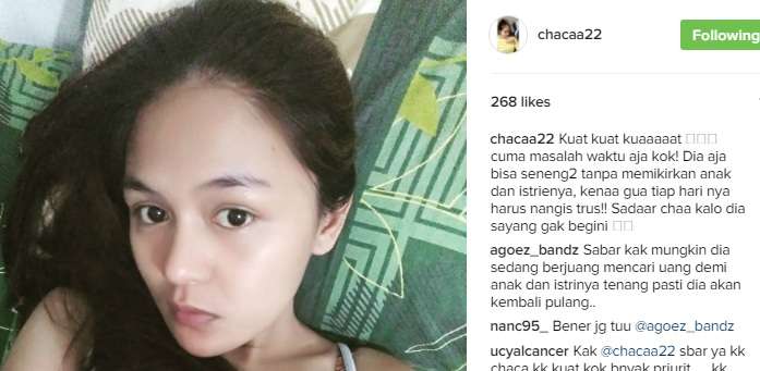 Unggahan istri Andhika