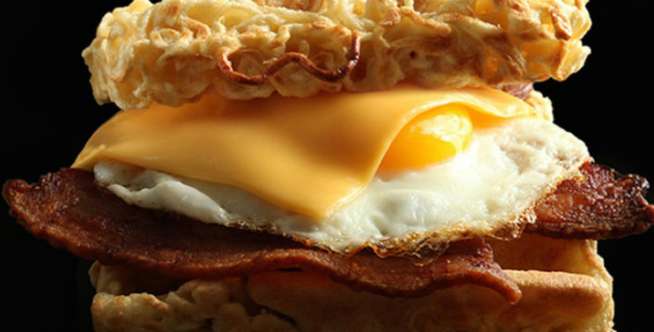 Mie Waffles Sandwich