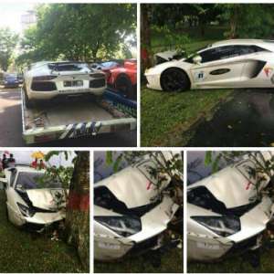 Mobil Raffi Ahmad mengalami kecelakaan