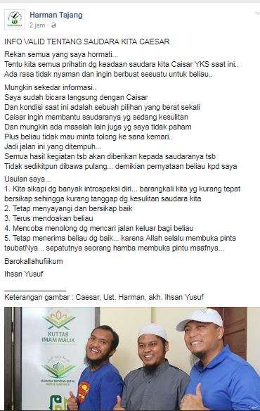 alasan caisar berjoget