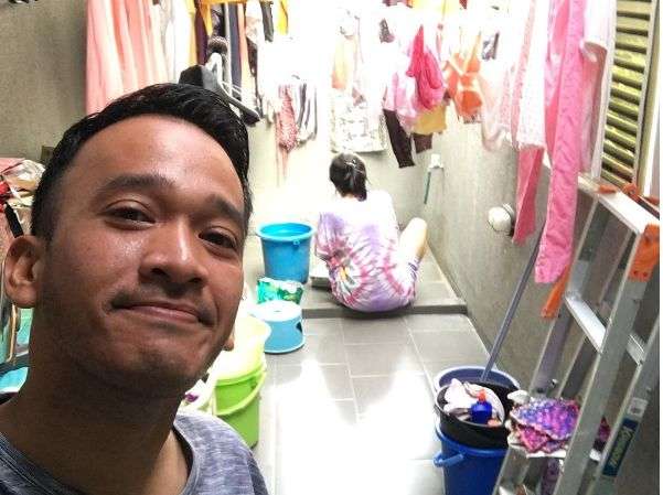 sarwendah mencuci baju thalia