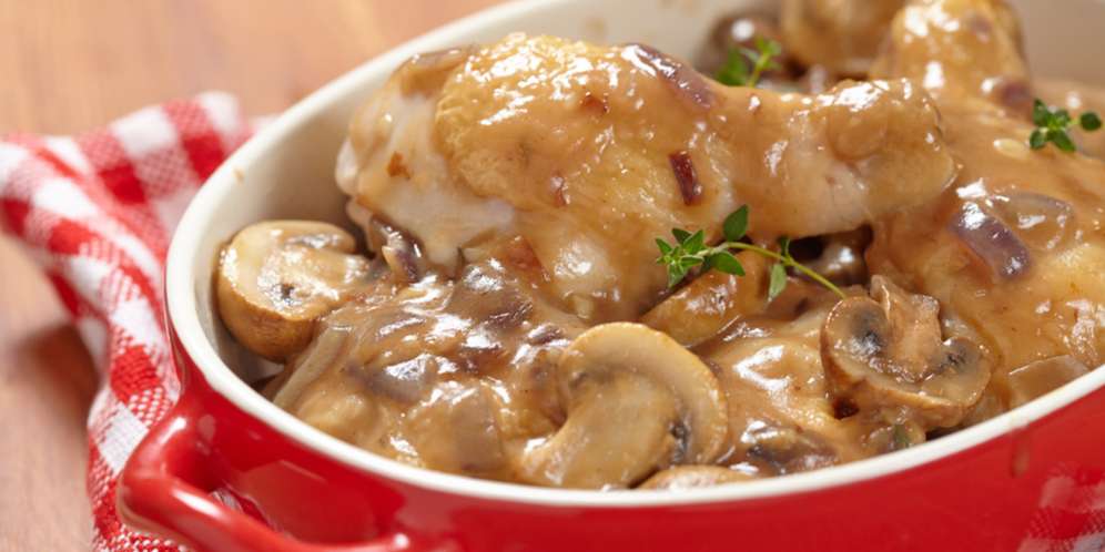 Resep Ayam Kuah Sayur & Jamur, Makin Diaduk Makin Asik