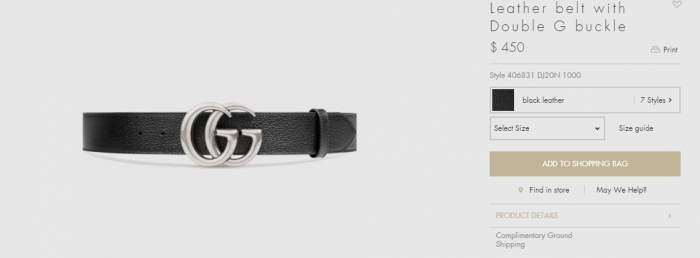 belt gucci
