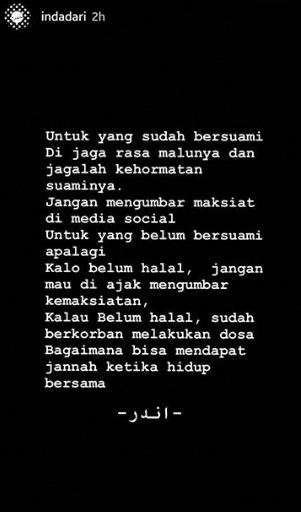 postingan Indadari