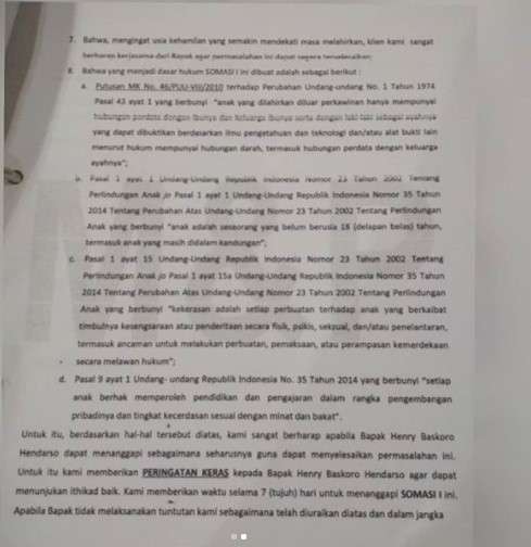 surat somasi enji