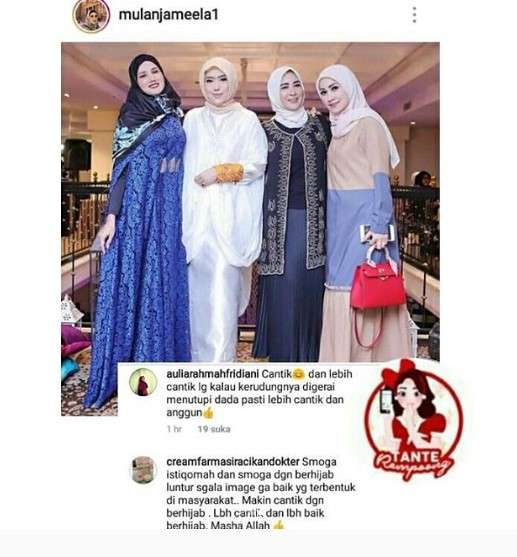 Mulan Jameela berhijab