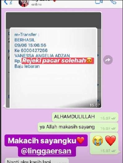 unggahan vanessa angel