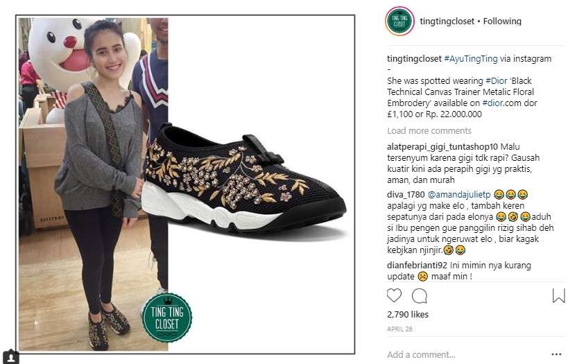 sepatu Ayu Ting Ting