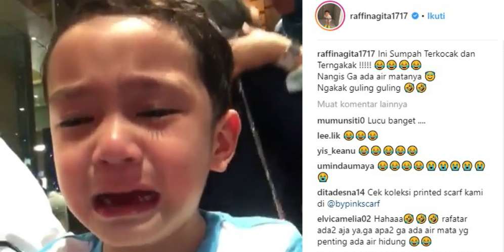 Rafathar Nangis Jadi-jadian, Penyebabnya Bikin Kocak..