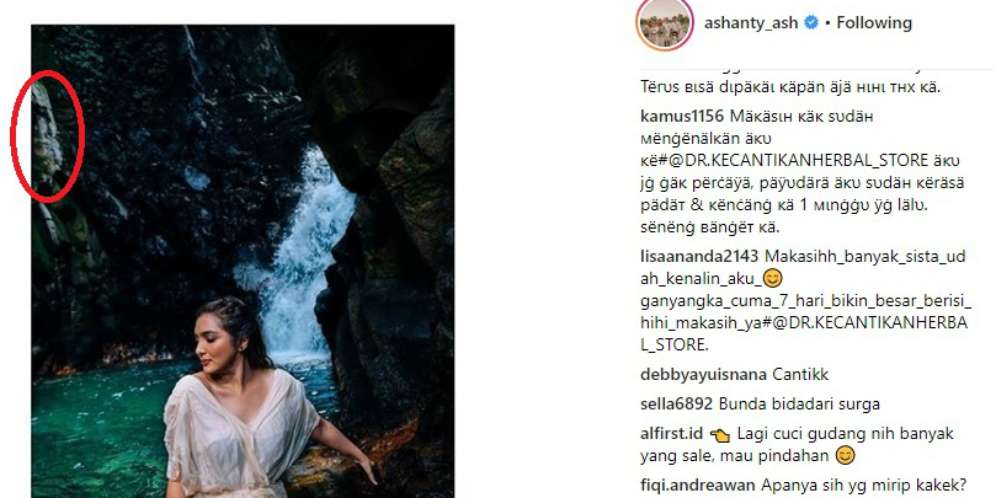 Penampakan Wajah Kakek di Foto Cantik Ashanty Bikin Bergidik Penampakan Wajah Kakek di Foto Cantik Ashanty Bikin Bergidik