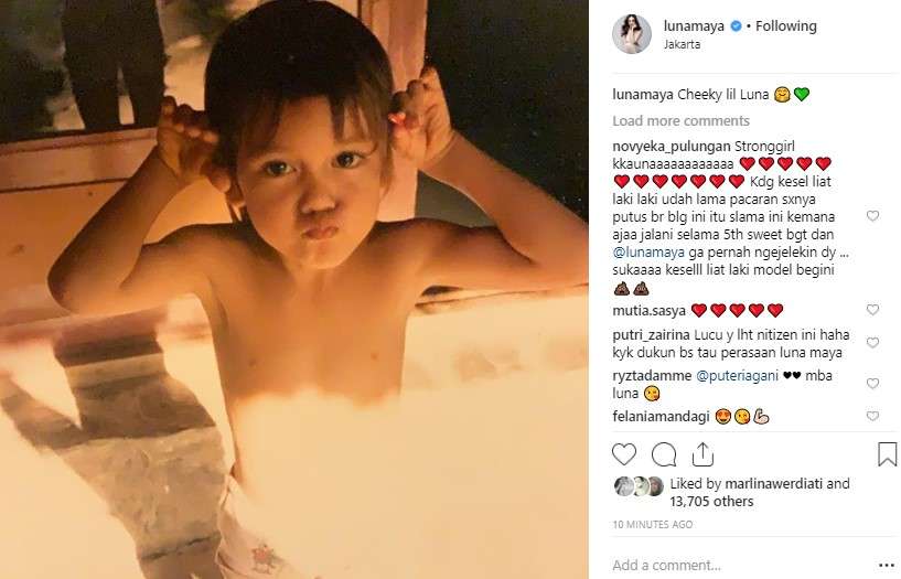 unggahan  Luna Maya