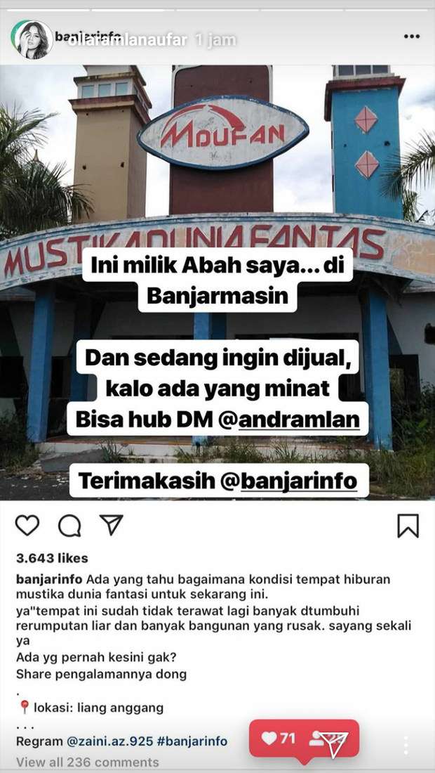 unggahan Olla Ramlan