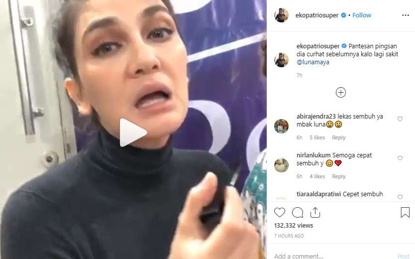 Luna Maya pingsan