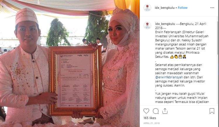 Pernikahan hadiah saham