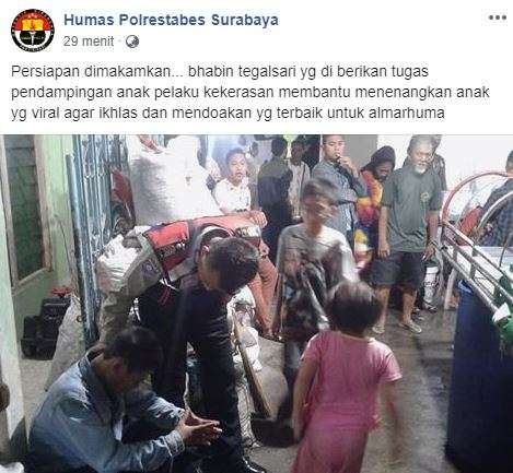 Rusmini dikabarkan meninggal dunia (Foto: Facebook Humas Polrestabes Surabaya)