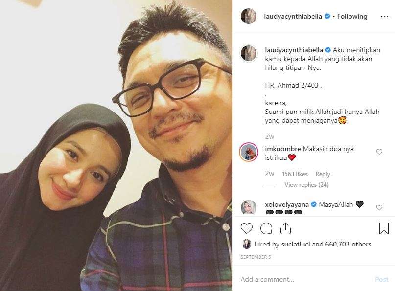 laudya Cynthia Bella dan suami