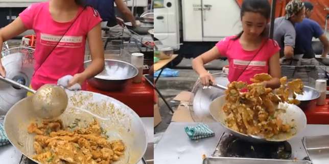 Skill Memasak Gadis Penjual Gorengan Ini Bikin Netizen Takjub