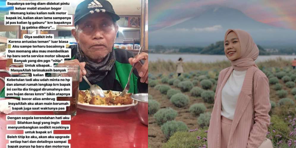 Kekuatan Media Sosial Bantu Sopir Ojol Lewat Hijaber Elsya Sandria