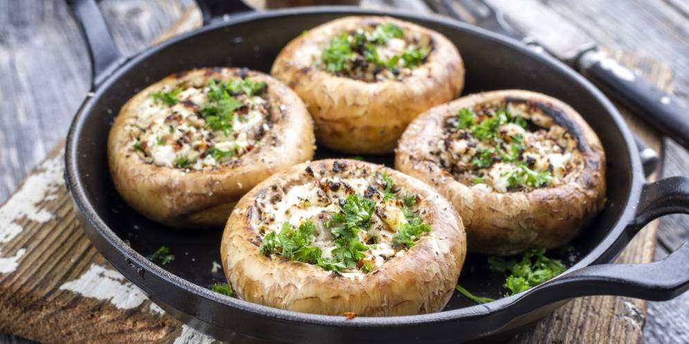 Resep Jamur Portebello Isi Keju, Olah dengan Air Fryer