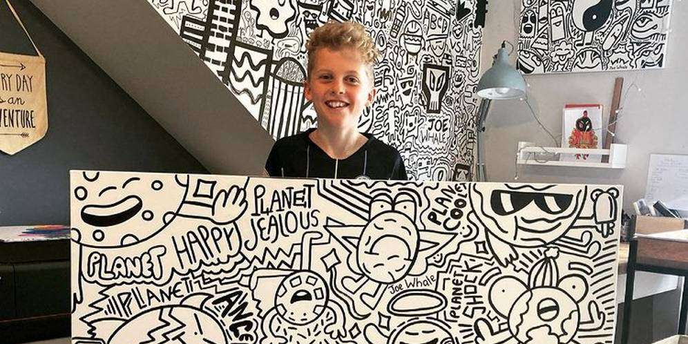 Hobi Coret-coret, Bocah 12 Tahun Dikontrak Nike