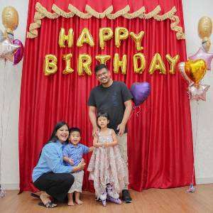 Perayaan Sederhana Ulang Tahun ke-4 Putri Kahiyang dan Bobby