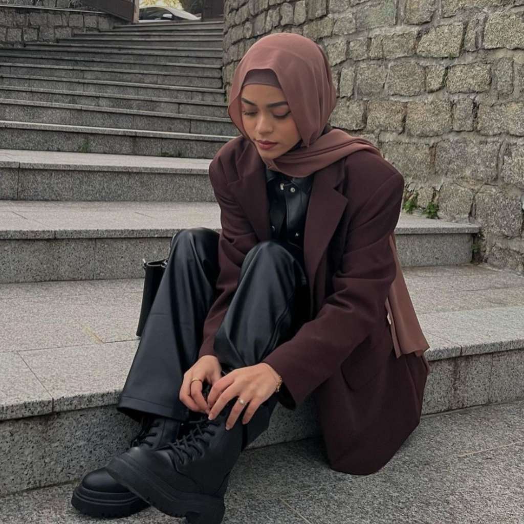 Cara Bikin Style Pashmina Loose yang Secure
