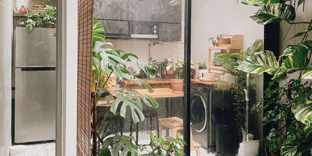 4 Potret Dapur 'Ganteng' Bernuansa Hitam, Semi Outdoor