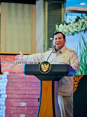 Momen Prabowo Saksikan Penyerahan Uang Pengganti Kerugian Negara Rp13,25 Triliun dari Korupsi CPO